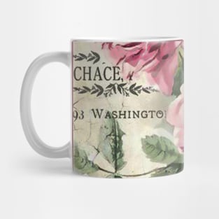 French Shabby Chic Pink Roses Mug